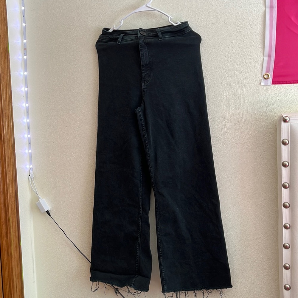 Zara marine straight jeans